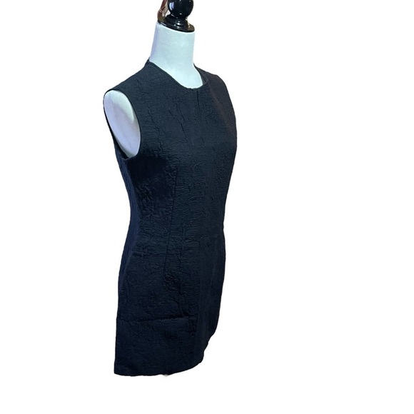 Zara textured black Mini Dress-Size 10-Fits more Size 8-NWT-Shift Dress - Picture 3 of 10